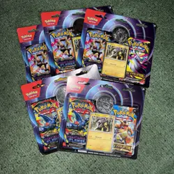 5x Pokemon TCG Mega Evolution Phantasmal Flames 2 Pack Blister Raikou New Sealed - Image 1