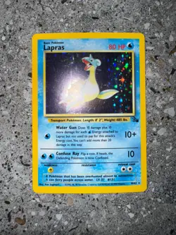 Pokemon TCG Cards Lapras 10/62 Fossil Holo Rare EXC-NM - Image 3