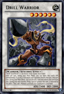 Drill Warrior - Rare DP10-EN018 - NM - YuGiOh - Image 1