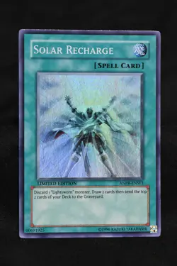 Solar Recharge ANPR-ENSE1 MP Super Rare Holo Limited Edition Yugioh Card - Image 1