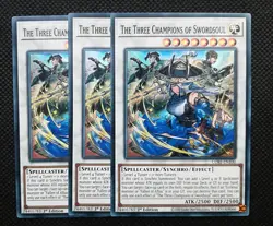 Yugioh! The Three Champions of Swordsoul Super Rare-EN100 Chaos Origin Pre Order - Image 1