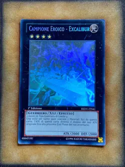 Yugioh Heroic Champion - Excalibur REDU-EN041 REDU-IT041 Ghost 1st ITALIAN HP - Image 1
