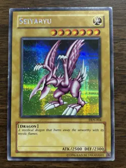 Konami Yu-Gi-Oh! TCG Seiyaryu DDS-004 Prismatic Secret Rare Holo Promo EN - Image 1