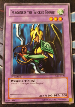 Dragoness the Wicked Knight Yu-Gi-Oh! MRL-E126 1st Common - Image 1