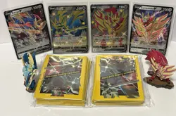 Zacian & Zamazenta Promo Display Bundle w/ Figures + Sealed sleeve packs - Image 1
