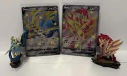 Zacian & Zamazenta Promo Display Bundle w/ Figures + Sealed sleeve packs - Image 4