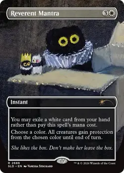 Reverent Mantra - Purr Majesty - Secret Lair (Foil, Near Mint) #2686 - Image 1