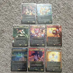 MTG Sonic The Hedgehog Secret Lair Card Lot Shadow Sonic Master Emerald - Image 1