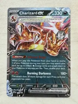 Pokemon TCG Charizard Ex SVP196 Scarlet & Violet Black Star Promo NM - Image 1