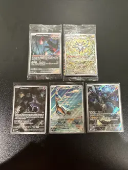 Pokemon Cards 5 Card Mixed Lot Mewtwo Magneton N’s Zekrom Skatmory Flutter Mane - Image 1
