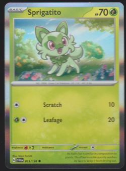 Sprigatito - 013/198 Holo - Scarlet & Violet Baset Set - NM Pokemon Card - Image 1