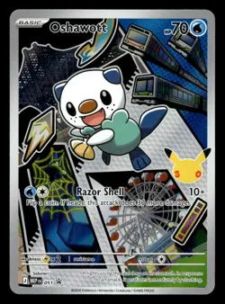 Oshawott MEP 051 First Partner Illustration Promo Series 2 Pokemon NM - Image 1