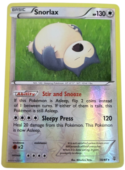 Pokemon TCG Snorlax 58/83 Generations Rare Reverse Holo Basic 130HP English - Image 1