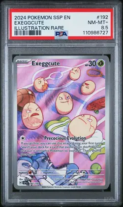 Exeggcute Illustration Rare Pokemon Ssp En-Surging Sparks 192 NM PSA 8.5 - Image 1