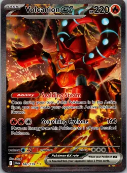 Volcanion ex 182/159 - SV09: Journey Together Pokemon TCG NM Holofoil - Image 1