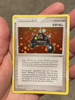 EXP ALL Trainer 91/112 Holo EX FireRed & LeafGreen Pokemon Card 2004 Vintage LP - Image 3
