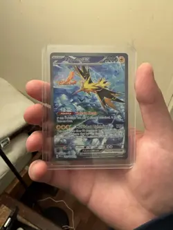 Pokemon Zapdos ex Full Art Holo Ultra Rare Scarlet & Violet 151 202/165 ENG 2023 - Image 3