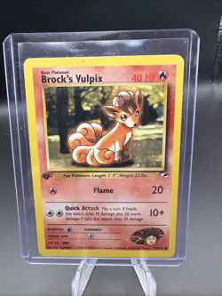 Pokemon Card - Brock's Vulpix Gym Heroes 73/132 1st Edition Common - Image 1