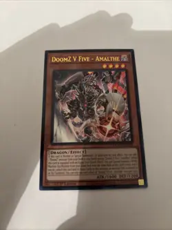 Yugioh! 1x DoomZ V Five - Amalthe DOOD-EN009 Ultra Rare 1st Ed NM - Image 3