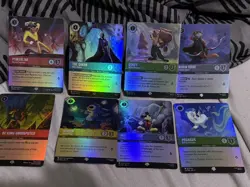 Disney Lorcana Fabled Epic Lot 8 cards - Image 1