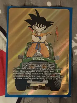 Son Goku E-48 Gold Energy Marker Dragon Ball Manga Booster Card Fusion World - Image 1