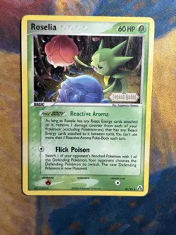 Roselia 42/92 Ex Legend Maker Stamped Reverse Holo Foil Pokemon Card - Image 2