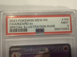 2023 POKEMON MEW EN-151 SPECIAL ILLUSTRATION RARE #199 CHARIZARD EX PSA 9 - Image 3