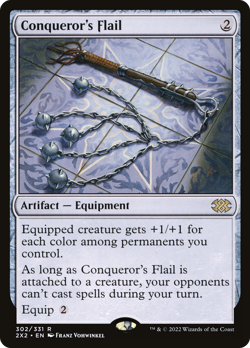 MTG Conqueror's Flail 2X2 #302 Rare - Image 1