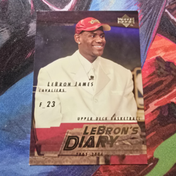 Upper Deck 2003-04 LeBron's Diary LJ5 LeBron James Cavaliers Insert - Image 1