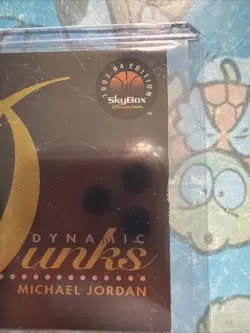1993/94 Skybox Premium MICHAEL JORDAN “DYNAMIC DUNKS” SP INSERT #D4🔥RARE🔥 - Image 2