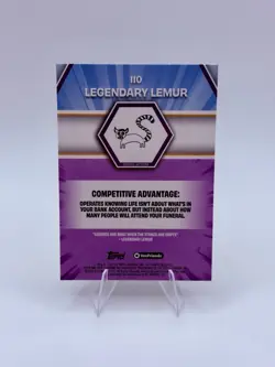 2026 Topps Chrome VeeFriends Green Refractor Legendary Lemur /99 - Image 3