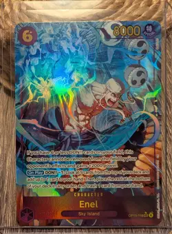 One Piece Card Game - Enel - OP15-118 - SEC Alt Art - NM AA English Kamis island - Image 1