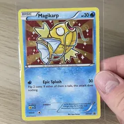 Pokemon TCG Magikarp XY143 Black Star Promo Card Cosmo Holo Rare Shiny - Image 1