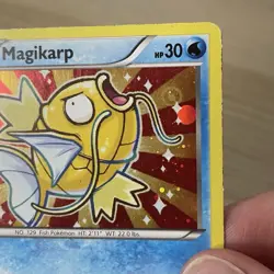 Pokemon TCG Magikarp XY143 Black Star Promo Card Cosmo Holo Rare Shiny - Image 4