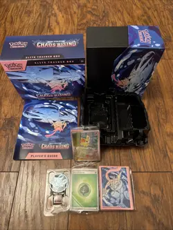 Chaos Rising - Elite Trainer Box ETB EMPTY no packs/ INCLUDES PROMO CARD! - Image 1