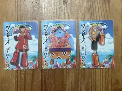 One Piece x Nishikawa Ginza Promo Card lot of Luffy Sanji Jimbei Egghead - Image 1