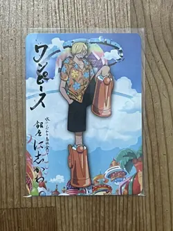 One Piece x Nishikawa Ginza Promo Card lot of Luffy Sanji Jimbei Egghead - Image 4