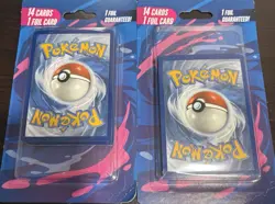 2 Packs Unopened. MJ Holding Pokemon TCG Sealed Pack 14 Cards w/ Foil Card - Image 1
