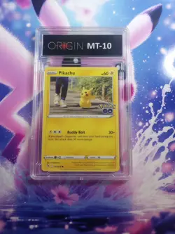 Pokemon Go Pikachu 027/078 Pichu Pickachu Mint 10 Graded Collectors Card - Image 1