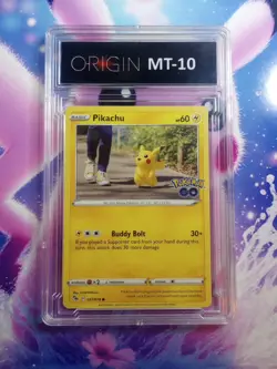 Pokemon Go Pikachu 027/078 Pichu Pickachu Mint 10 Graded Collectors Card - Image 2