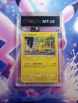 Pokemon Go Pikachu 027/078 Pichu Pickachu Mint 10 Graded Collectors Card - Image 3