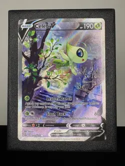 Celebi V 245/264 Fusion Strike Alternate Art Alt Art Rare Card Pokemon TCG NM - Image 1