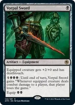 Vorpal Sword 124 Rare Adventures in the Forgotten Realms Magic: The Gathering NM - Image 3