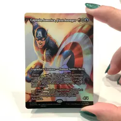 Captain America, First Avenger Borderless FOIL Marvel Super Heroes Mtg NM 0088 - Image 1