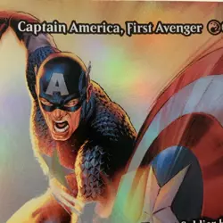 Captain America, First Avenger Borderless FOIL Marvel Super Heroes Mtg NM 0088 - Image 3