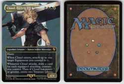 Cloud, Ex-SOLDIER (Borderless) (Surge Foil) 210 Commander: FINAL FANTASY MTG - Image 3