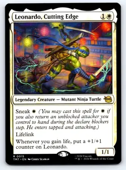 Leonardo, Cutting Edge 0015 TMNT Magic: The Gathering NM - Image 1