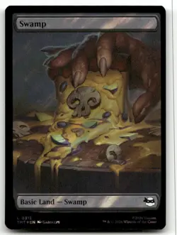 Swamp (0312) (Surge Foil) #312 (NM) Teenage Mutant Ninja Turtles TMT Magic MTG - Image 1