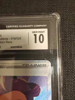 CGC 10 Gem Mint Kieran Full Art Pokemon Prismatic Evolutions SIR Trainer 2025 - Image 3