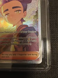 CGC 10 Gem Mint Kieran Full Art Pokemon Prismatic Evolutions SIR Trainer 2025 - Image 4